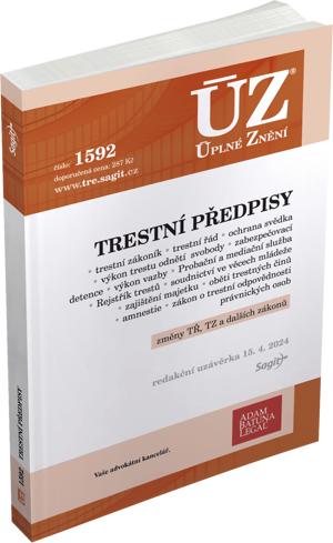 ÚZ 1592 / Trestní předpisy