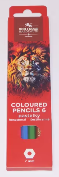 Pastelky Koh-i-noor školní Lev - 6 ks