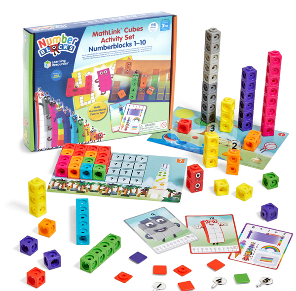 Kostky MathLink Numberblocks 1-10 Sada aktivit