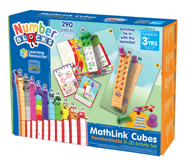 Kostky MathLink Numberblocks 11-20 Sada aktivit