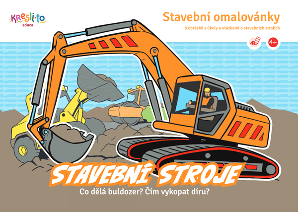 Stavařské omalovánky - stavební stroje