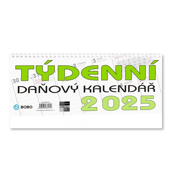 BOBO Kalendář stolní 2025 daňový