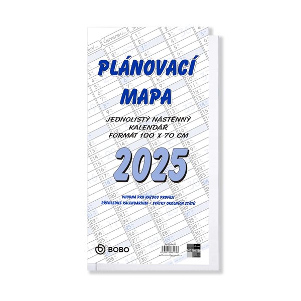 BOBO Plánovací roční mapa 2025 B1