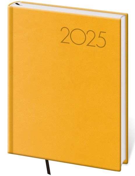 Diář 2025 denní B6 Print Pop - žlutá - 12 x 16