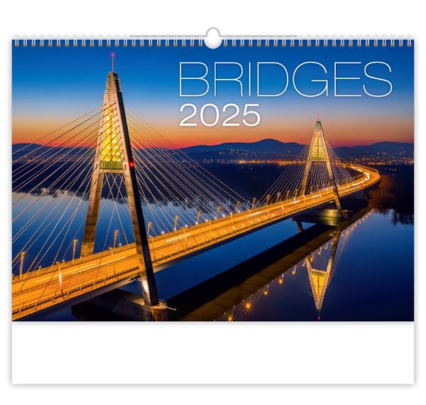 Kalendář nástěnný 2025 - Bridges - 45x31