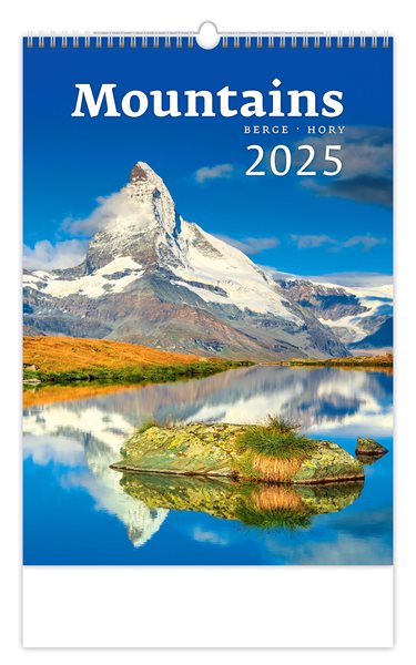 Kalendář nástěnný 2025 - Mountains/Berge/Hory - 31