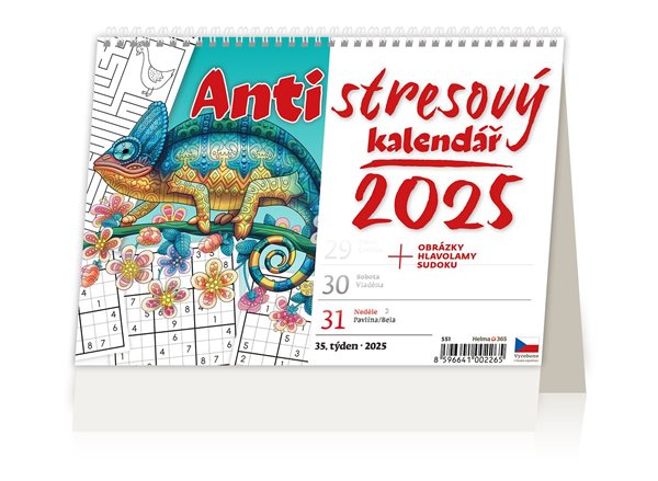 Kalendář stolní 2025 - Antistresový pracovní - 21