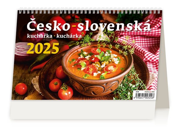 Kalendář stolní 2025 - Česko-slovenská kuchařka/kuchárka - 22