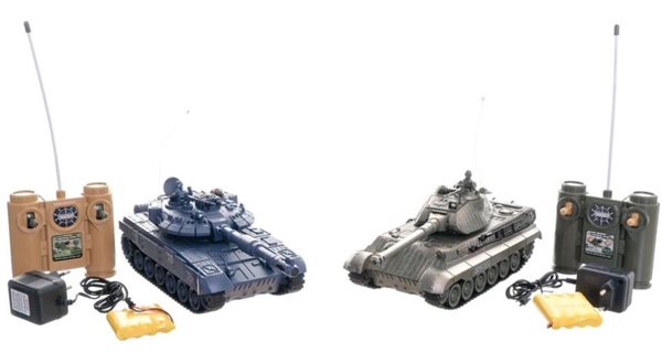 Tank RC 2 ks 36cm + dobíjecí pack