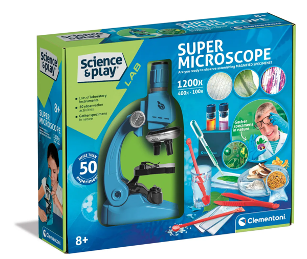 Clementoni SCIENCE - Dětská laboratoř - Super Mikroskop 1200x