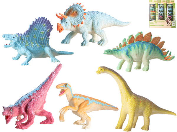 Dinosaurus 9 - 12 cm 6 ks