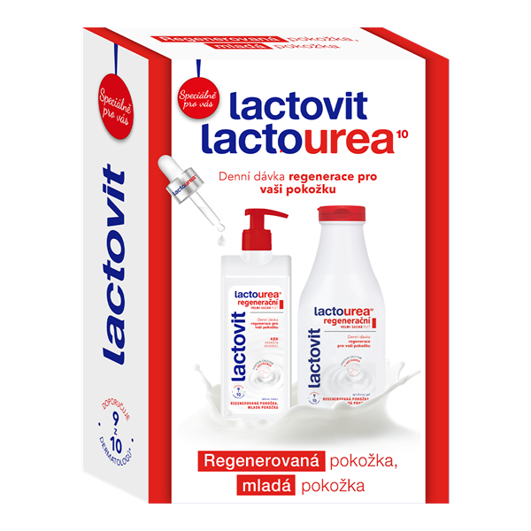 Lactovit Lactourea – dárková sada - sprchový gel 500 ml a tělové mléko 400 ml