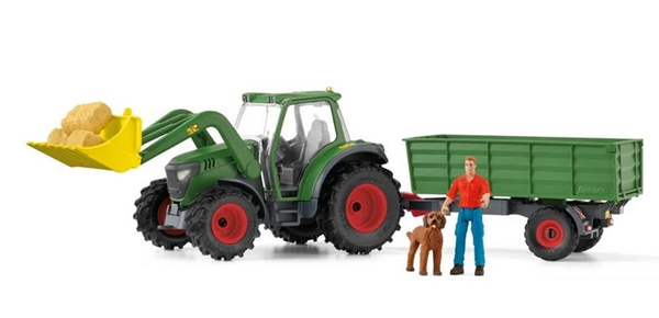 Schleich 42608 Traktor s přívěsem