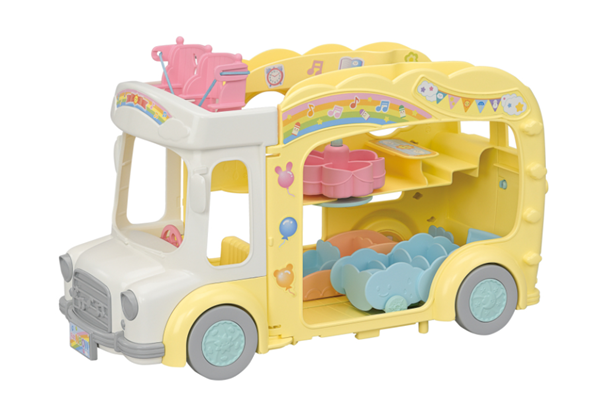 Sylvanian family Duhový školkový autobus