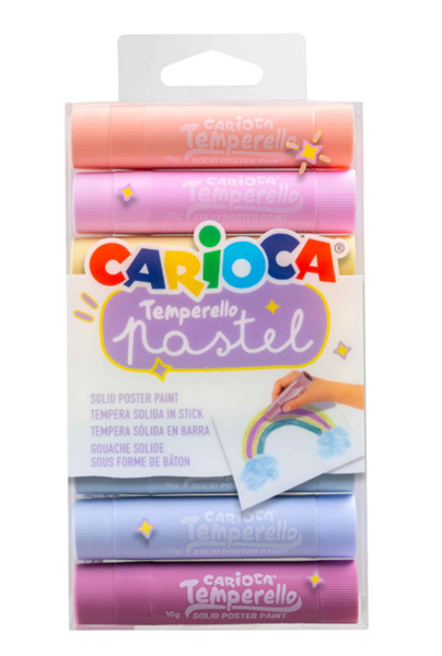 Temperové barvy v tyčince Carioca Pastel 8 ks