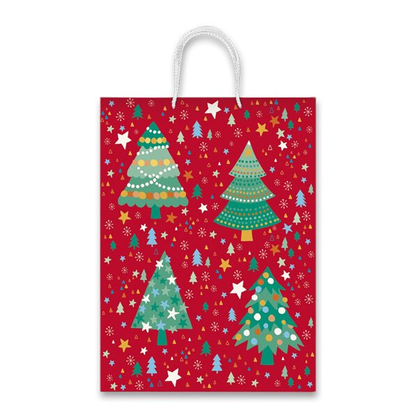 Vánoční dárková taška Christmas Tree 30 × 40 × 12 cm