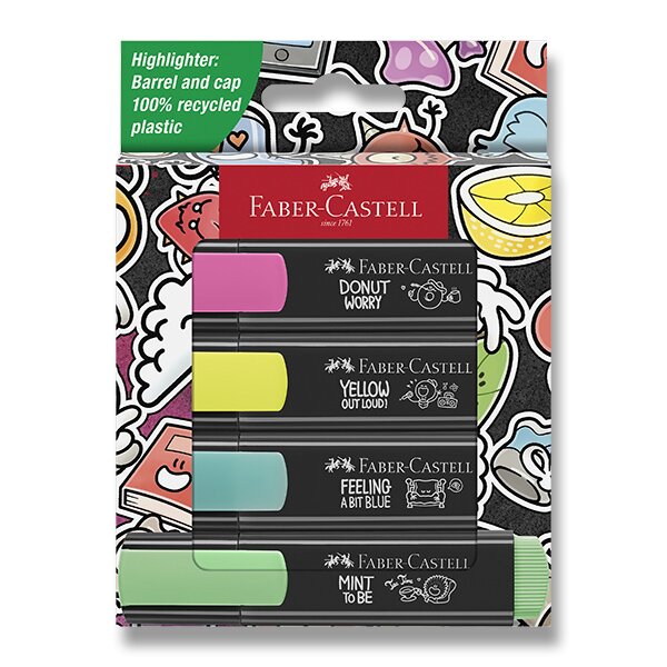 Zvýrazňovač Faber-Castell Textliner 46 graffiti - sada 4 barev